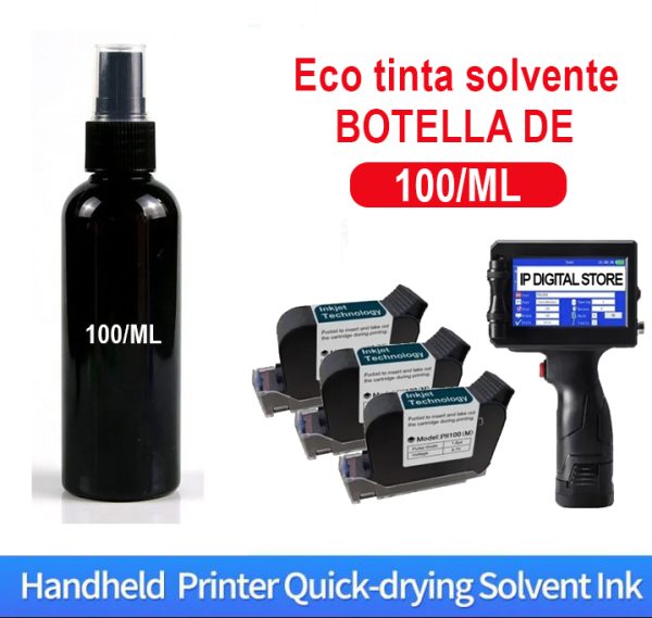 Eco tinta solvente - Botella 100 ml