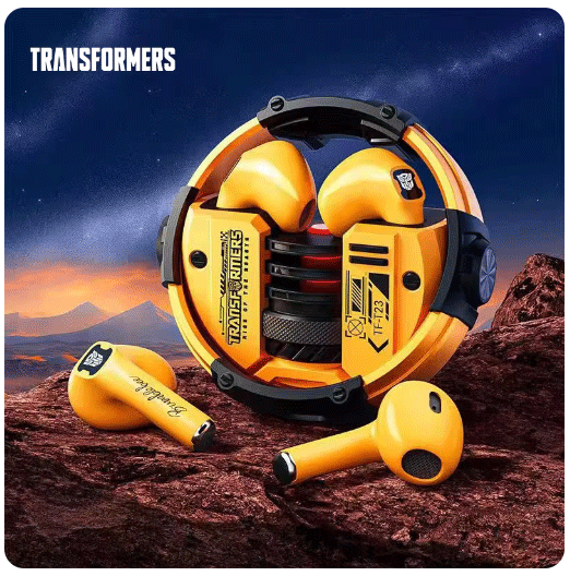 TRANSFORMERS Bumblebee Auriculares inalámbricos Bluetooth.